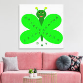 Saint Patricks Day Vlinder Canvasprint Canvas Afdruk (Insitu (Woonkamer))