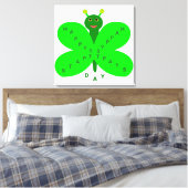 Saint Patricks Day Vlinder Canvasprint Canvas Afdruk (Insitu (Slaapkamer))