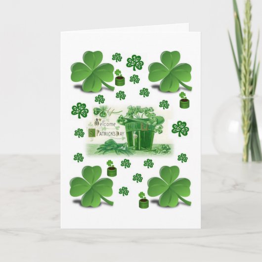 Saint Patrick's Day Wenskaart Kaart (Voorkant)