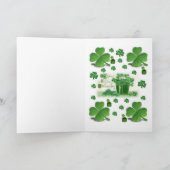 Saint Patrick's Day Wenskaart Kaart (Binnen)