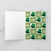 Saint Patrick's Day Wenskaart Pet Hearts Kaart (Binnen)