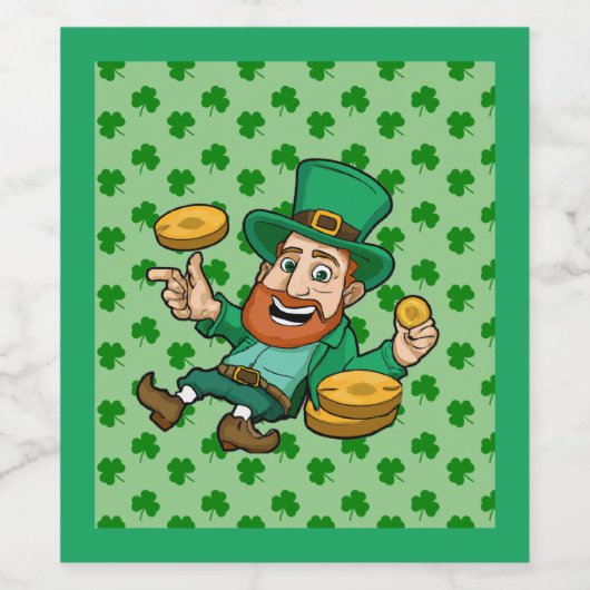 Saint Patrick's day Wijn Etiket (Enkel label)