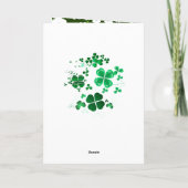 Saint Patrick's Day zegen voor jou Kaart (Achterkant)