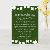 Saint Patrick's Day zegen voor jou Kaart (Gele Bloem)
