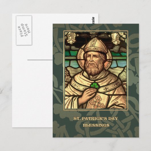 Saint Patrick's Day Zegeningen Religieus Briefkaar Briefkaart (Voorkant / Achterkant)