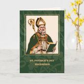 Saint Patrick's Day Zegeningen Religieus Kaart (Gele Bloem)