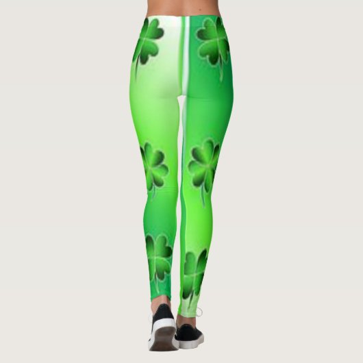 Saint Patrick's Flower Pattern-Leggings Leggings (Achterkant)
