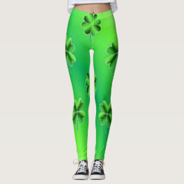 Saint Patrick's Flower Pattern-Leggings Leggings