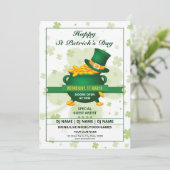 Saint Patricks Flyer-uitnodiging Kaart (Staand voorkant)