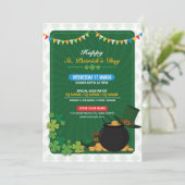 Saint Patricks Flyer-uitnodiging Kaart (Staand voorkant)