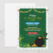 Saint Patricks Flyer-uitnodiging Kaart (Voorkant / Achterkant)
