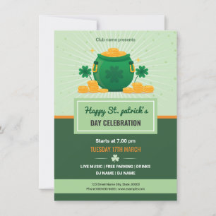 Saint Patricks Flyer-uitnodiging Kaart