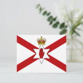 Saint Patrick's For Northern Ireland Crowned flag Briefkaart (Staand voorkant)