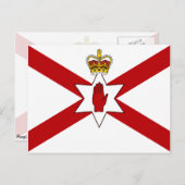 Saint Patrick's For Northern Ireland Crowned flag Briefkaart (Voorkant / Achterkant)