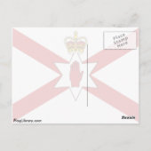 Saint Patrick's For Northern Ireland Crowned flag Briefkaart (Achterkant)