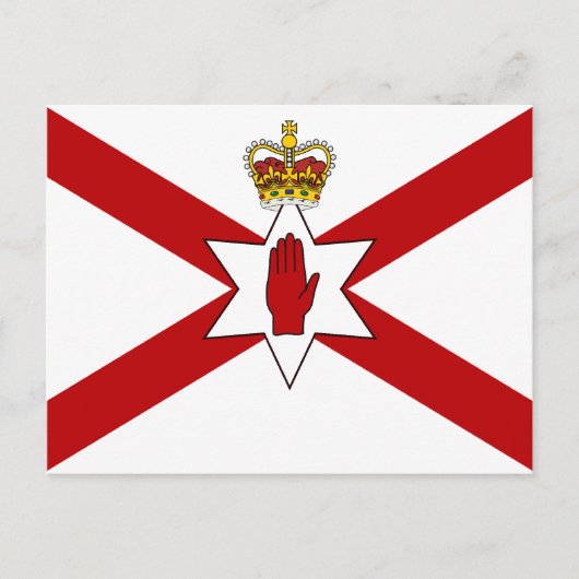 Saint Patrick's For Northern Ireland Crowned flag Briefkaart (Voorkant)