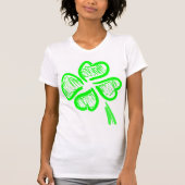 Saint Patrick's Four Leaf Clover T-shirt (Voorkant)