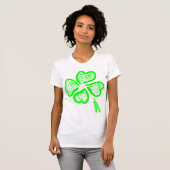 Saint Patrick's Four Leaf Clover T-shirt (Voorkant volledig)