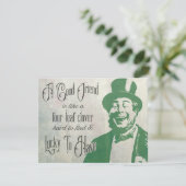 Saint Patricks Friendship  Typografie Kaart (Staand voorkant)