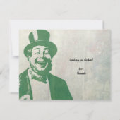 Saint Patricks Friendship  Typografie Kaart (Achterkant)