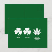 Saint Patrick's Funny Party voor jongens Briefkaart (Voorkant / Achterkant)