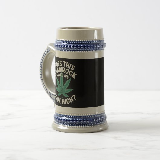 Saint Patricks Funny Party voor Jongens Grote Para Bierpul (Voorkant links)