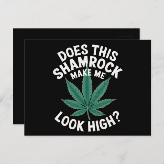 Saint Patricks Funny Party voor Jongens Grote Para Briefkaart (Voorkant / Achterkant)