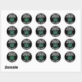 Saint Patricks Funny Party voor Jongens Grote Para Ronde Sticker (Vel)