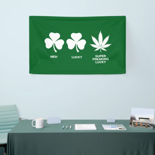 Saint Patrick's Funny Party voor jongens Spandoek (Beurs)