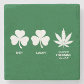 Saint Patrick's Funny Party voor jongens Stenen Onderzetter (Voorkant)