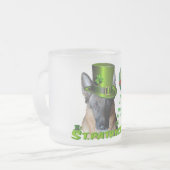 Saint Patrick's German Shepherd Owner Mok/Stein Matglas Koffiemok (Voorkant links)