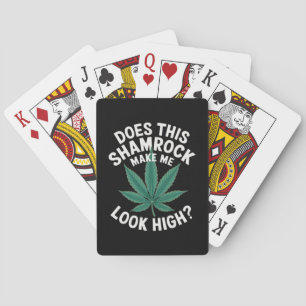 Saint Patricks Grappige Feest voor Mannen Grote Pa Pokerkaarten