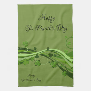 Saint Patrick's Keuken Handdoek Floral Green
