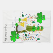 Saint Patrick's Kitchen Hand Towel Wine Shamrock Theedoek (Horizontaal)