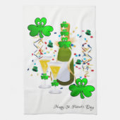 Saint Patrick's Kitchen Hand Towel Wine Shamrock Theedoek (Verticaal)