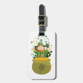 Saint Patrick's Leprechaun Bagagelabel (Voorkant verticaal)