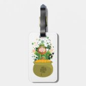 Saint Patrick's Leprechaun Bagagelabel (Achterkant verticaal)