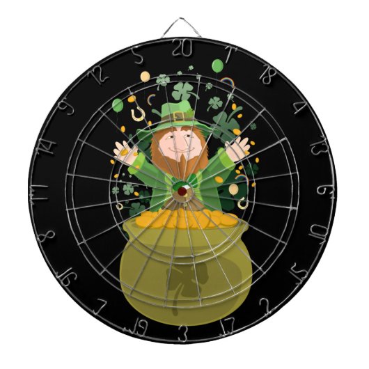 Saint Patrick's Leprechaun Dartbord (Voorkant)