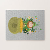 Saint Patrick's Leprechaun Legpuzzel (Horizontaal)