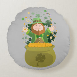 Saint Patrick's Leprechaun Rond Kussen