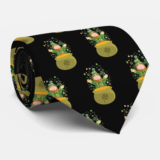 Saint Patrick's Leprechaun Stropdas (Opgerold)