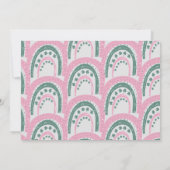 Saint Patricks Lucky Birthday Hand Drawn regenbow Kaart (Achterkant)