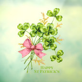 Saint Patrick's Lucky Charm Shamrocks Cute Raamsticker (Vel 3)