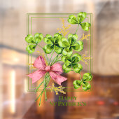 Saint Patrick's Lucky Charm Shamrocks Cute Raamsticker (Vel 2)