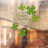 Saint Patrick's Lucky Charm Shamrocks  Cute Raamsticker (Vel 2)
