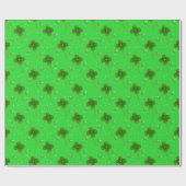 Saint Patrick's Lucky Clover Cadeaupapier (Vlak)