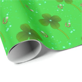 Saint Patrick's Lucky Clover Cadeaupapier (Rol Hoek)