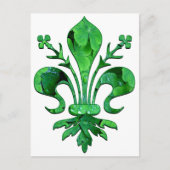 Saint Patrick's Lucky Fleur de lis Briefkaart (Voorkant)