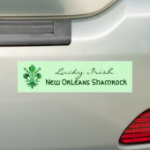 Saint Patrick's Lucky Fleur de lis Bumpersticker (Op auto)