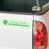 Saint Patrick's Lucky Fleur de lis Bumpersticker (Op Truck)